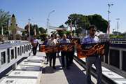  گلزار شهدای شهر قزوین سیاه‌پوش شد
