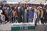 گزارش تصویری از مراسم تشییع شهید گرانقدر حمید رنجبر در قزوین